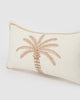 Miz Casa & Co Rectangle Palm Pillow Case Beige
