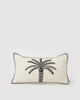 Miz Casa & Co Rectangle Palm Pillow Case Black