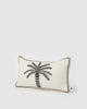 Miz Casa & Co Rectangle Palm Pillow Case Black