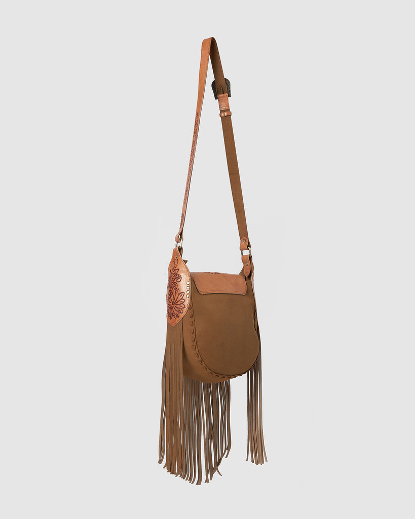 Miz Casa & Co Indie Crossbody Bag Brown