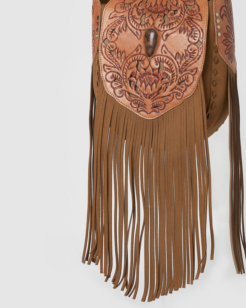 Miz Casa & Co Indie Crossbody Bag Brown