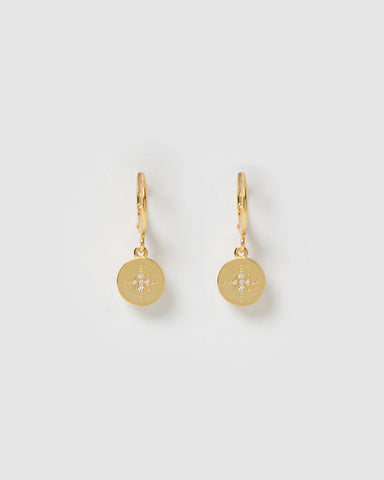 Miz Casa & Co Pretzel Hoop Earrings Gold