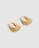 Miz Casa & Co Stella Hoop Earrings Gold