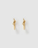 Miz Casa & Co Pretzel Hoop Earrings Gold
