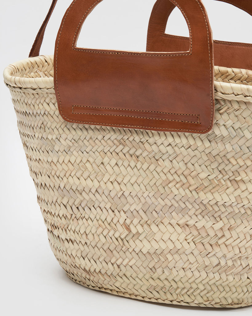 Miz Casa & Co Bree Brown Basket Bag Brown