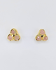 Miz Casa & Co Briallen Earrings Gold Rose Quartz Gemstone
