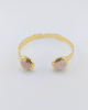 Miz Casa & Co Calyra Cuff Bracelet Rose Quartz