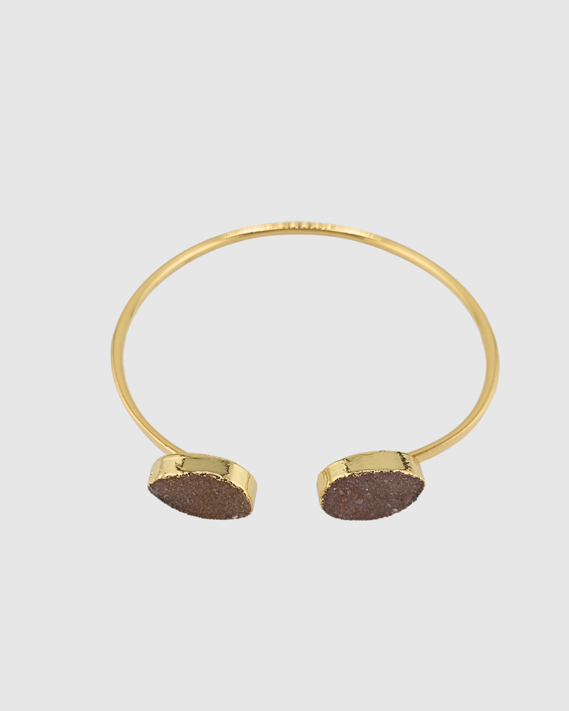 Miz Casa & Co Duet Druzy Bracelet Brown