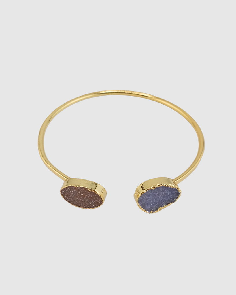 Miz Casa & Co Duet Druzy Bracelet Brown & Blue