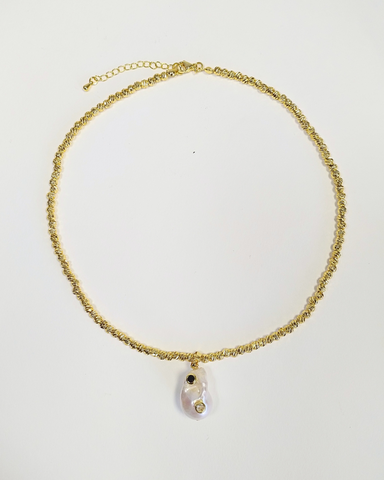 Miz Casa & Co Flora Necklace White