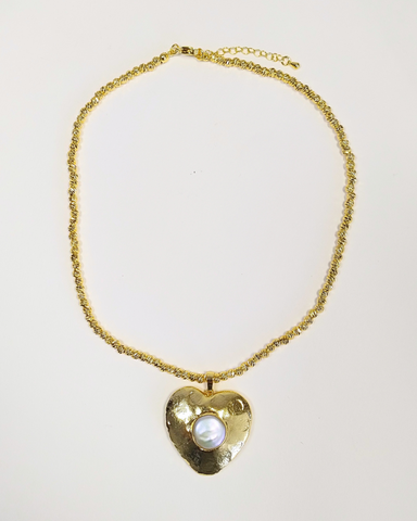 Miz Casa & Co Flora Necklace White