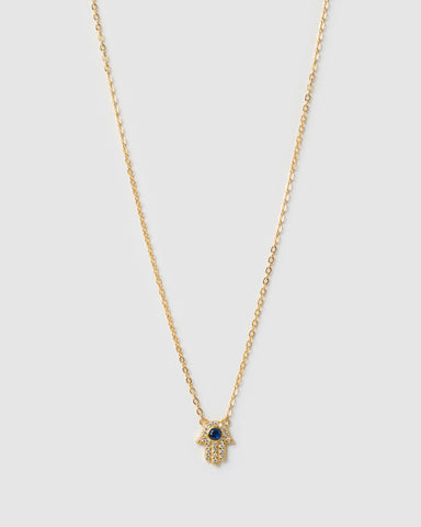 Miz Casa & Co Strike Evil Eye Choker Pearl