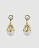 Miz Casa & Co Honey Drop Pearl Earrings