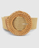 Miz Casa & Co Round Rattan Plain Woven Belt