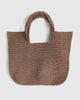 Miz Casa & Co Safira Woven Tote Bag Brown