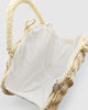 Miz Casa & Co Shell Clutch Woven Bag Natural
