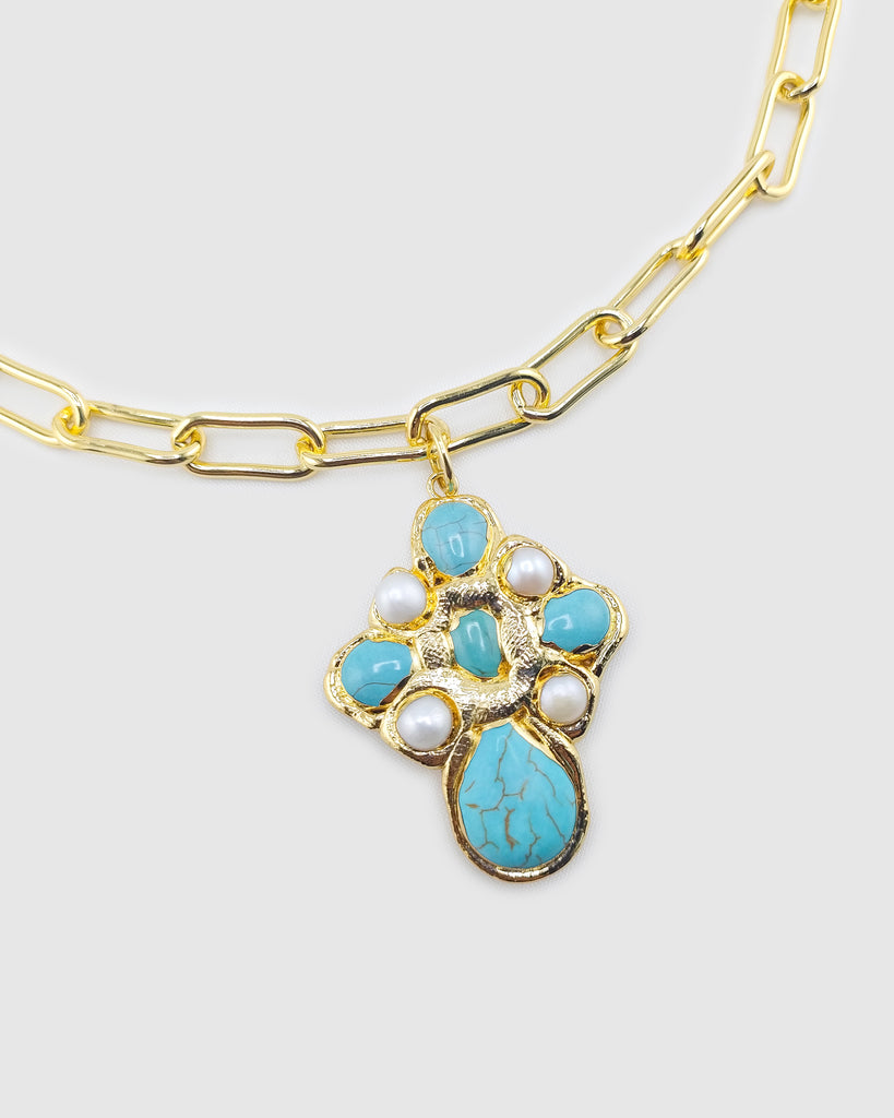 Miz Casa & Co Sephira Necklace Turquoise