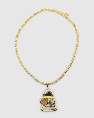 Miz Casa & Co Ophelia Earrings in Smokey Quartz Pearl