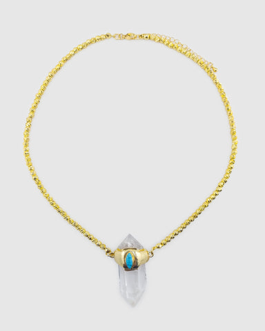 Miz Casa & Co Ophelia Earrings in Smokey Quartz Pearl