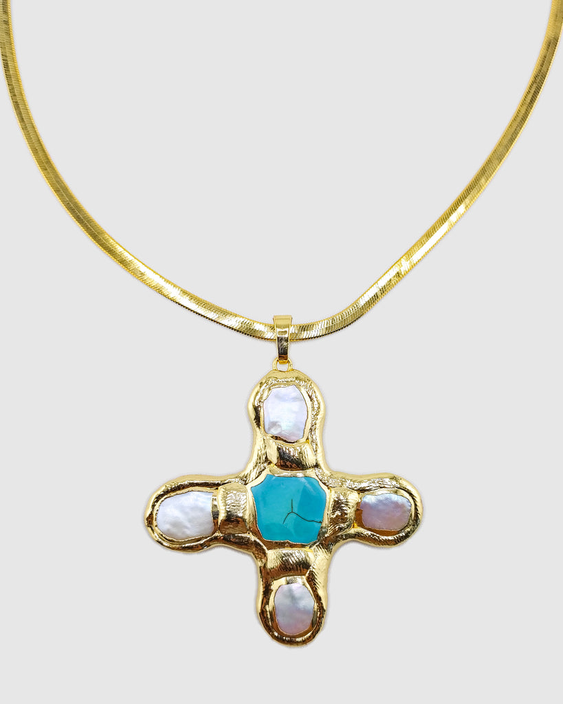 Miz Casa & Co Evelune Pearl Necklace