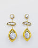 Miz Casa & Co Natalia Earrings in Gold Pearl