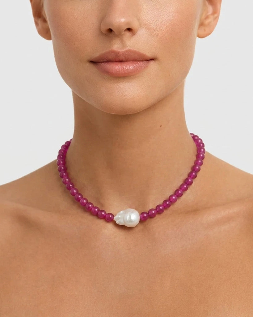 Miz Casa & Co Aster Necklace Pink