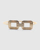 Miz Casa & Co Large Double Rectangle Belt Gold