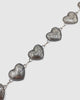 Miz Casa & Co Hearts Chain Belt Silver
