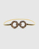 Miz Casa & Co Double Circle Belt Gold