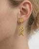 Miz Casa & Co Fish Drop Stud Earrings Gold