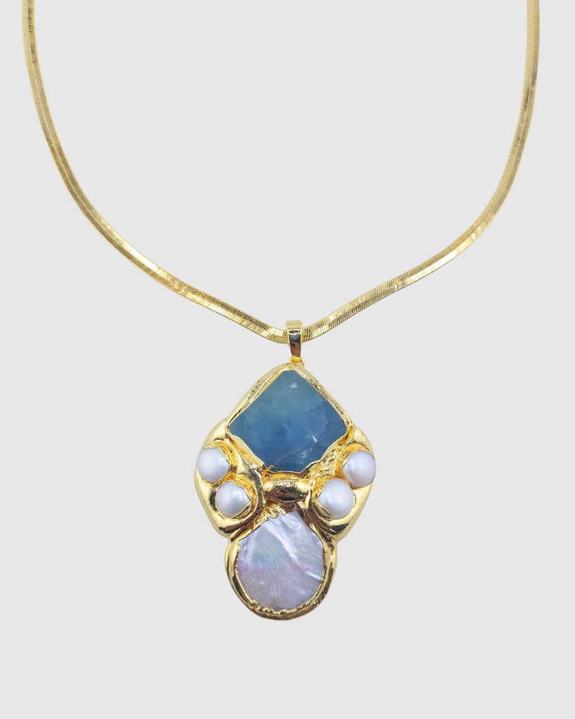 Miz Casa & Co Maya Pendant Necklace Jade