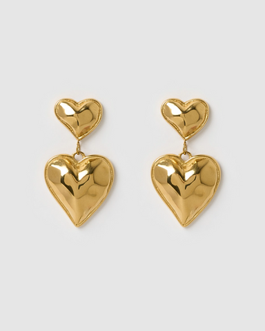 Miz Casa & Co Maeve Drop Earrings Gold Pearl