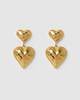 Miz Casa & Co Levana Heart Stud Earrings