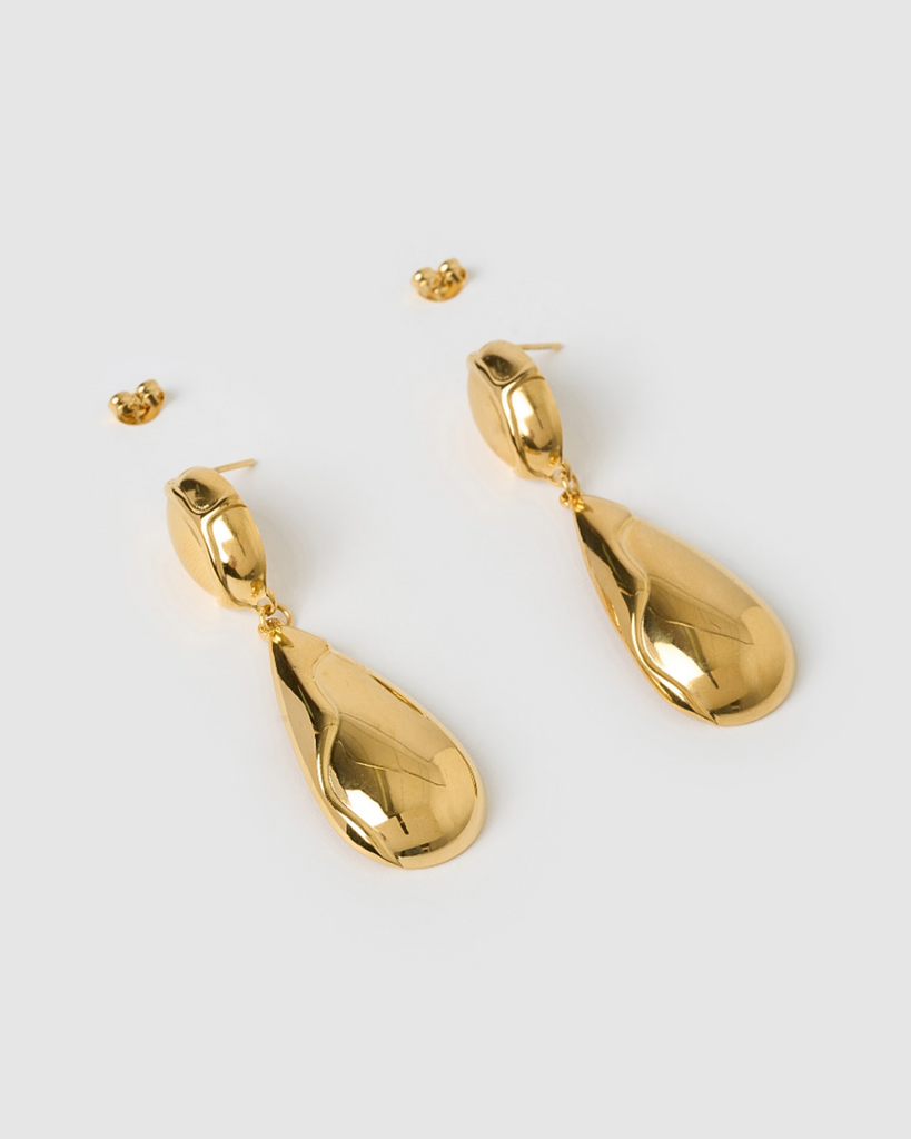 Miz Casa & Co Goldie Drop Stud Earrings