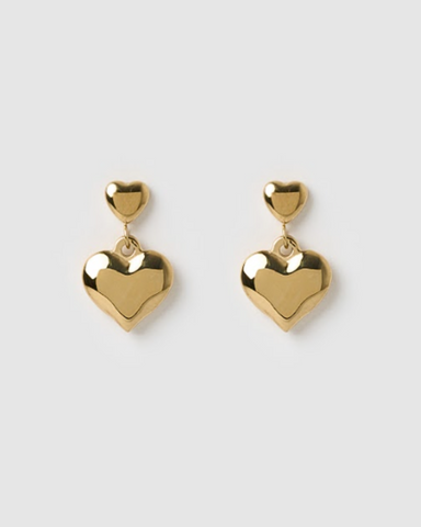 Miz Casa & Co Cliff Stud Earrings Black Gold