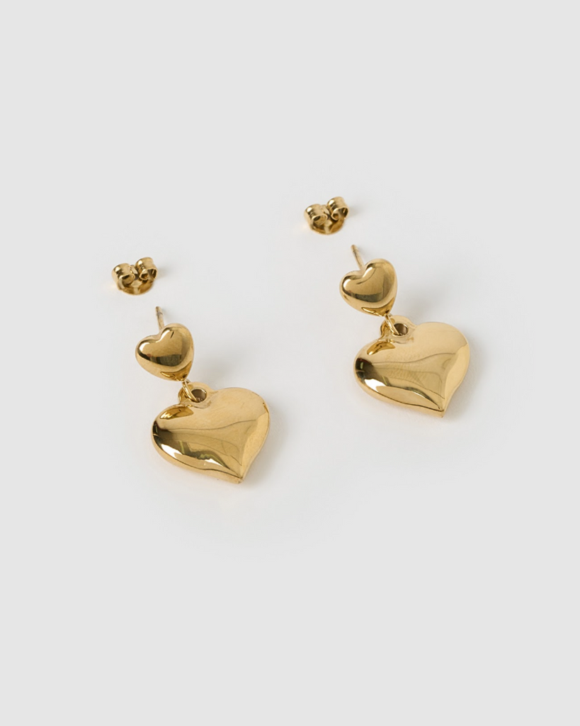 Miz Casa & Co Lulu Heart Stud Earrings