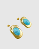 Miz Casa & Co Larissa Earrings Turquoise Gold