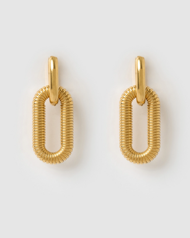 Miz Casa & Co Rose Earring Labrodite Gold