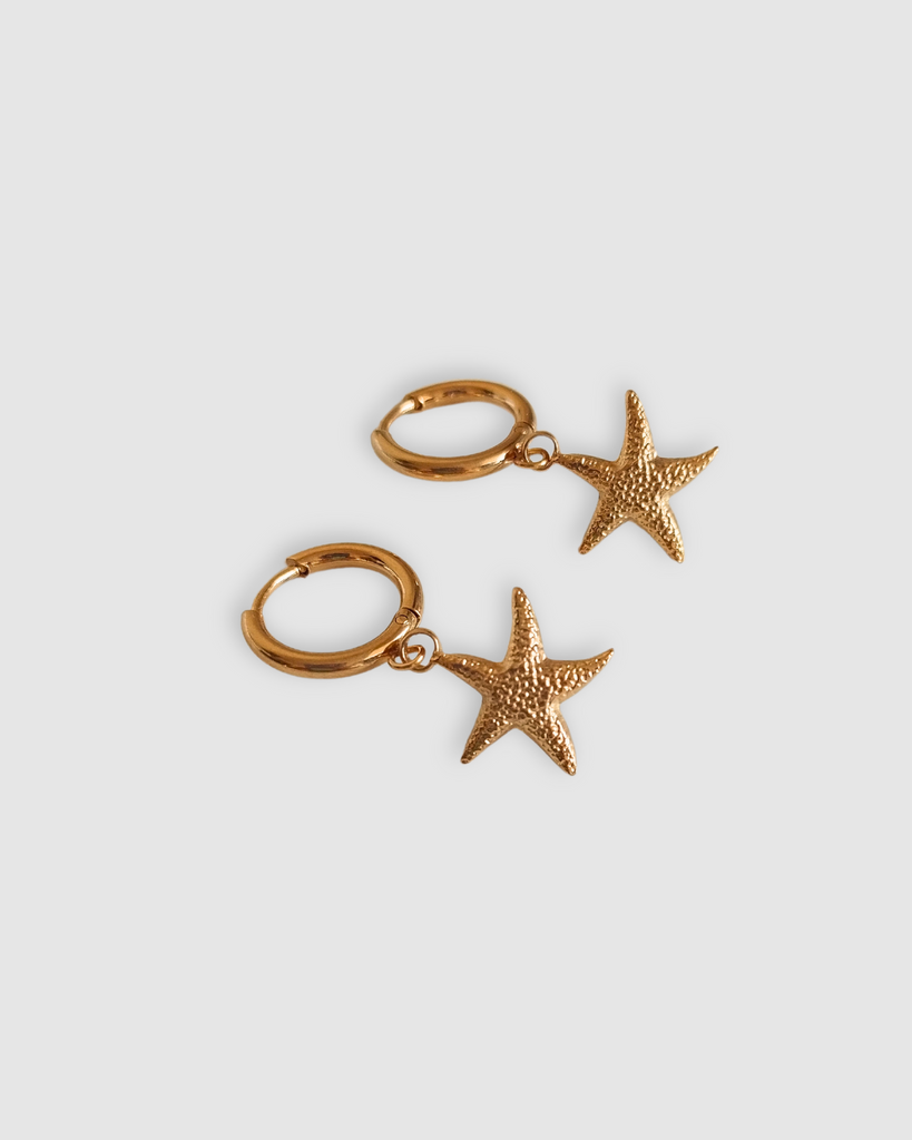 Miz Casa & Co Starfish Huggie Earrings