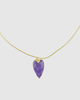 Miz Casa & Co Priya Heart Necklace Amethyst