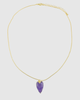 Miz Casa & Co Priya Heart Necklace Amethyst