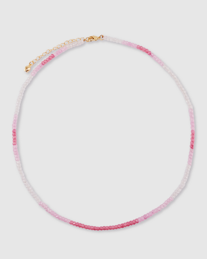 Miz Casa & Co Crystal Beaded Necklace Stack Pink Multi