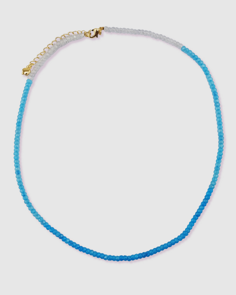 Miz Casa & Co Crystal Beaded Necklace Stack Blue Multi