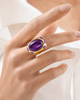 Miz Casa & Co Aurora Statement Ring Amethyst