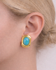 Miz Casa & Co Larissa Earrings Turquoise Gold