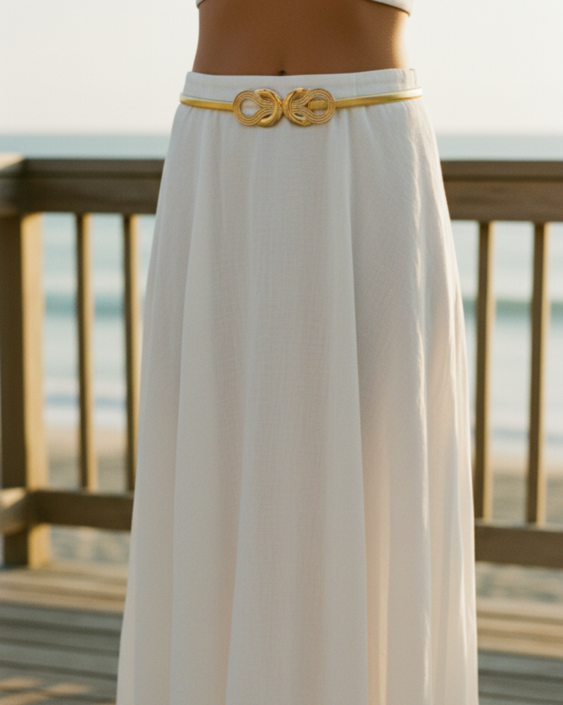 Miz Casa & Co Infinity Circle Belt Gold