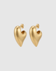 Miz Casa & Co Faye Drop Stud Earrings Gold