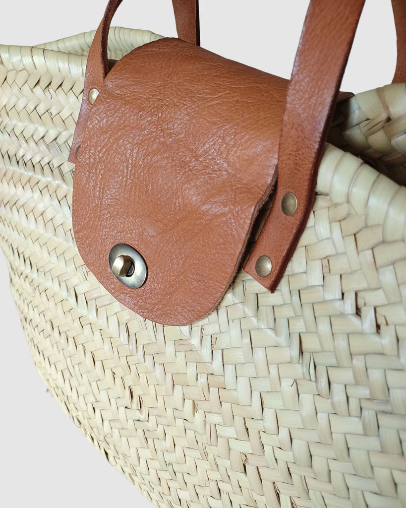 Miz Casa & Co Imann French Basket Bag Brown