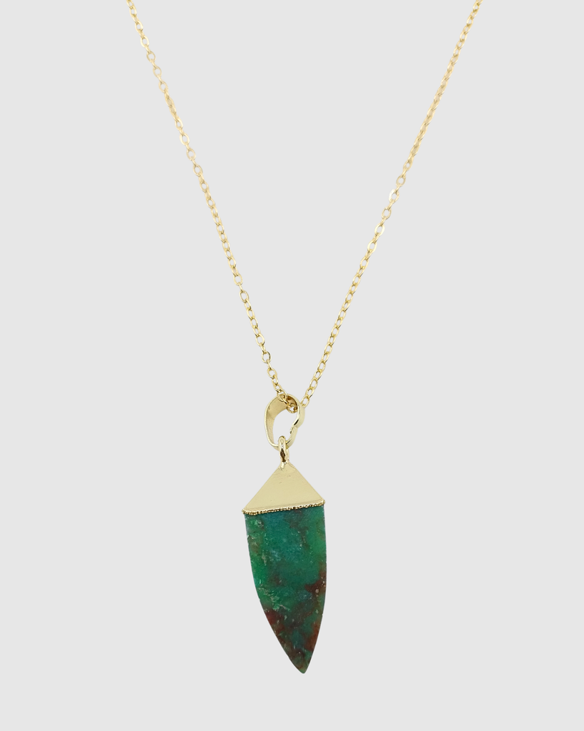 Miz Casa & Co Isla Pendant Necklace Rainbow Fluorite