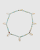 Miz Casa & Co Nemo Shell Necklace Light Blue Mix